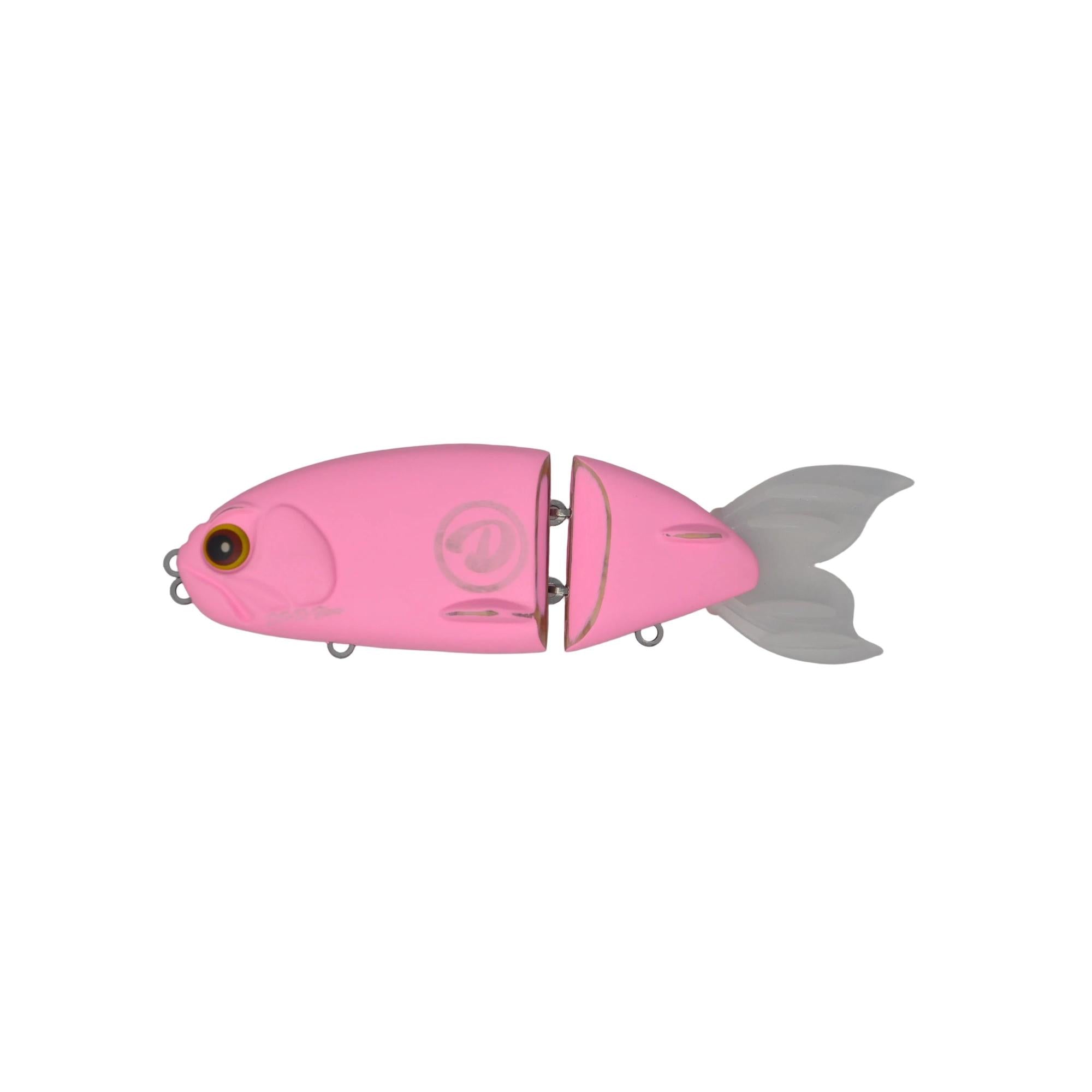 View of D-Flow D-Gill 150 Wood Bait Swimbait Pink available at EZOKO Fishing