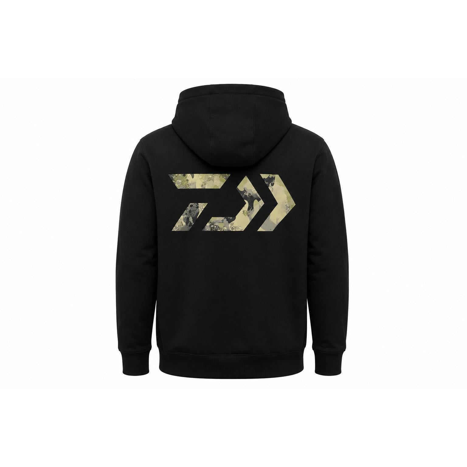 View of Hoodies-Sweatshirts Daiwa D-VEC Fleece Hoodie Black S available at EZOKO Fishing