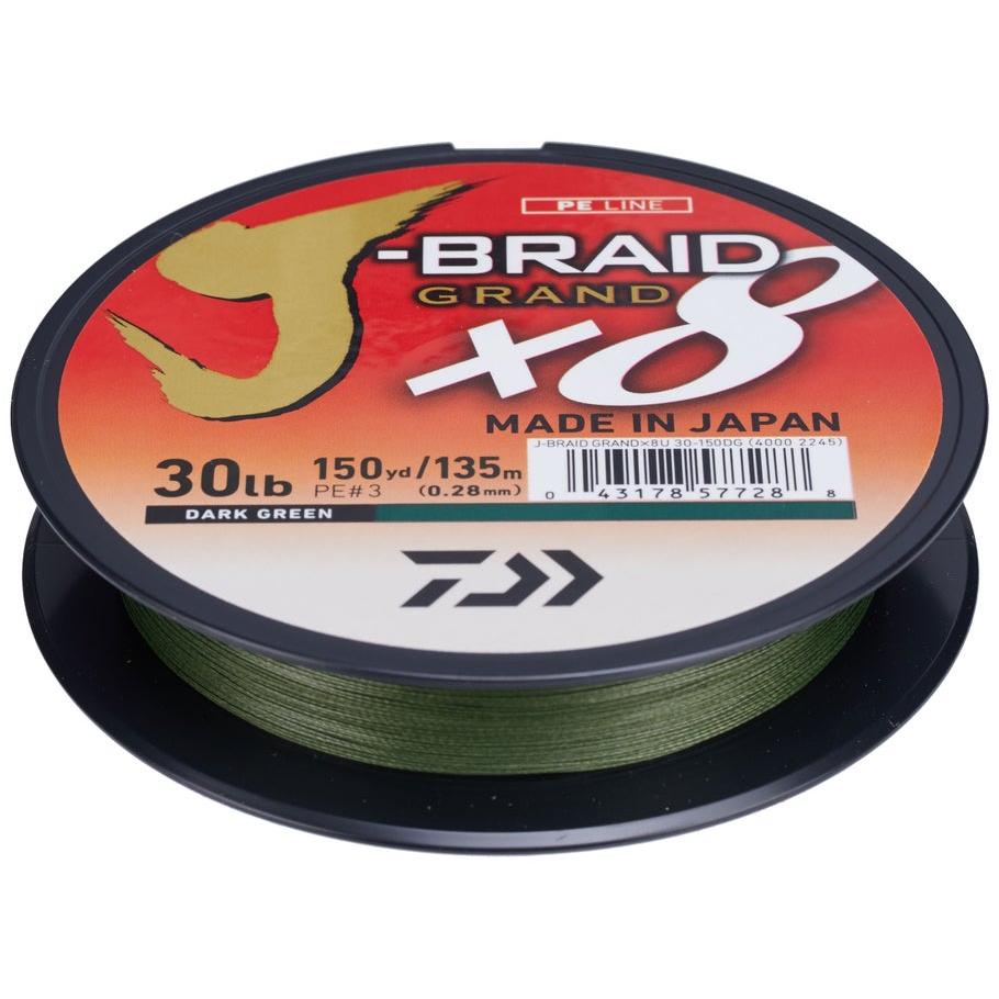 View of Daiwa J-BRAID GRAND X8 Braid available at EZOKO Fishing