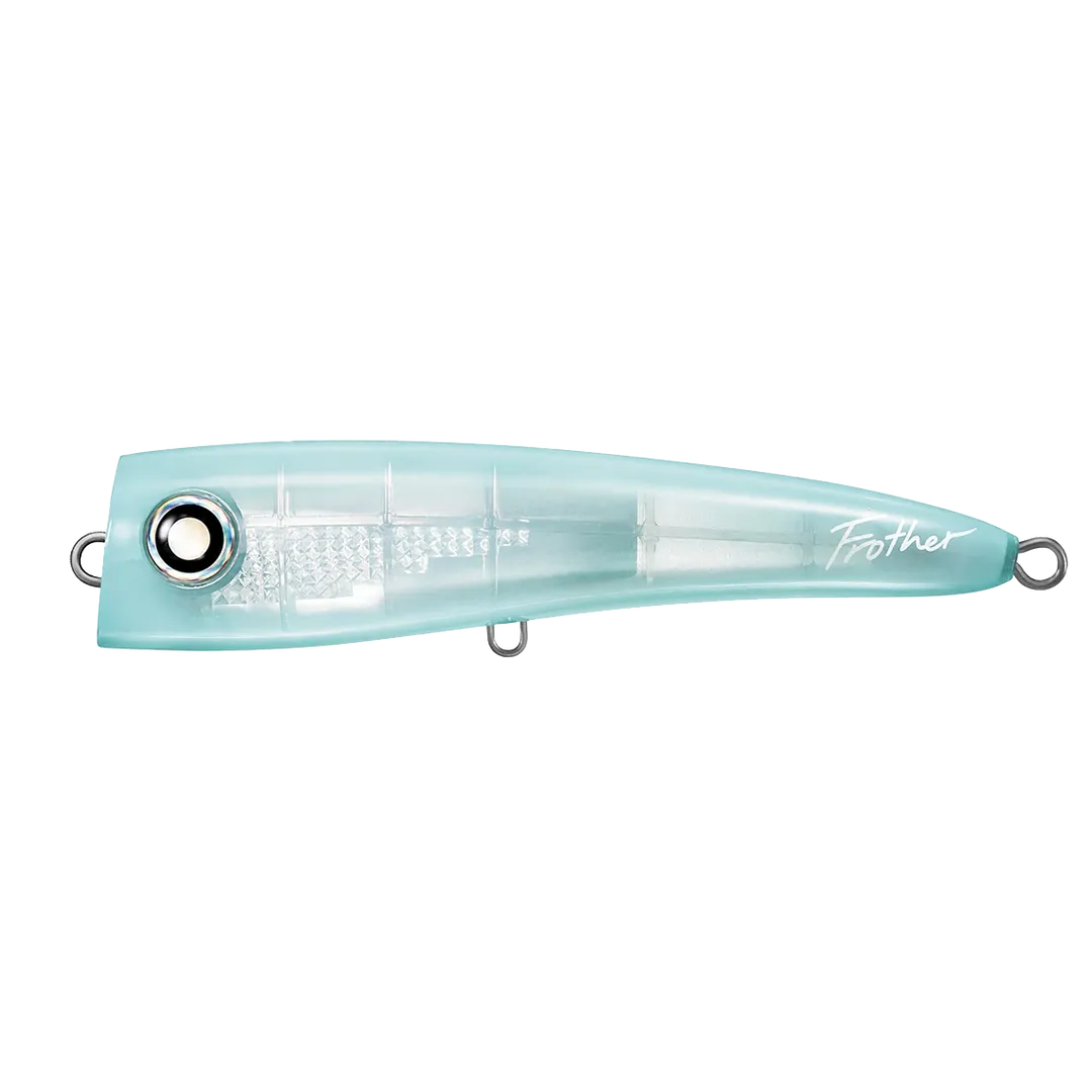 View of Daiwa Saltiga Frother 170F Popper Clear Mint available at EZOKO Fishing