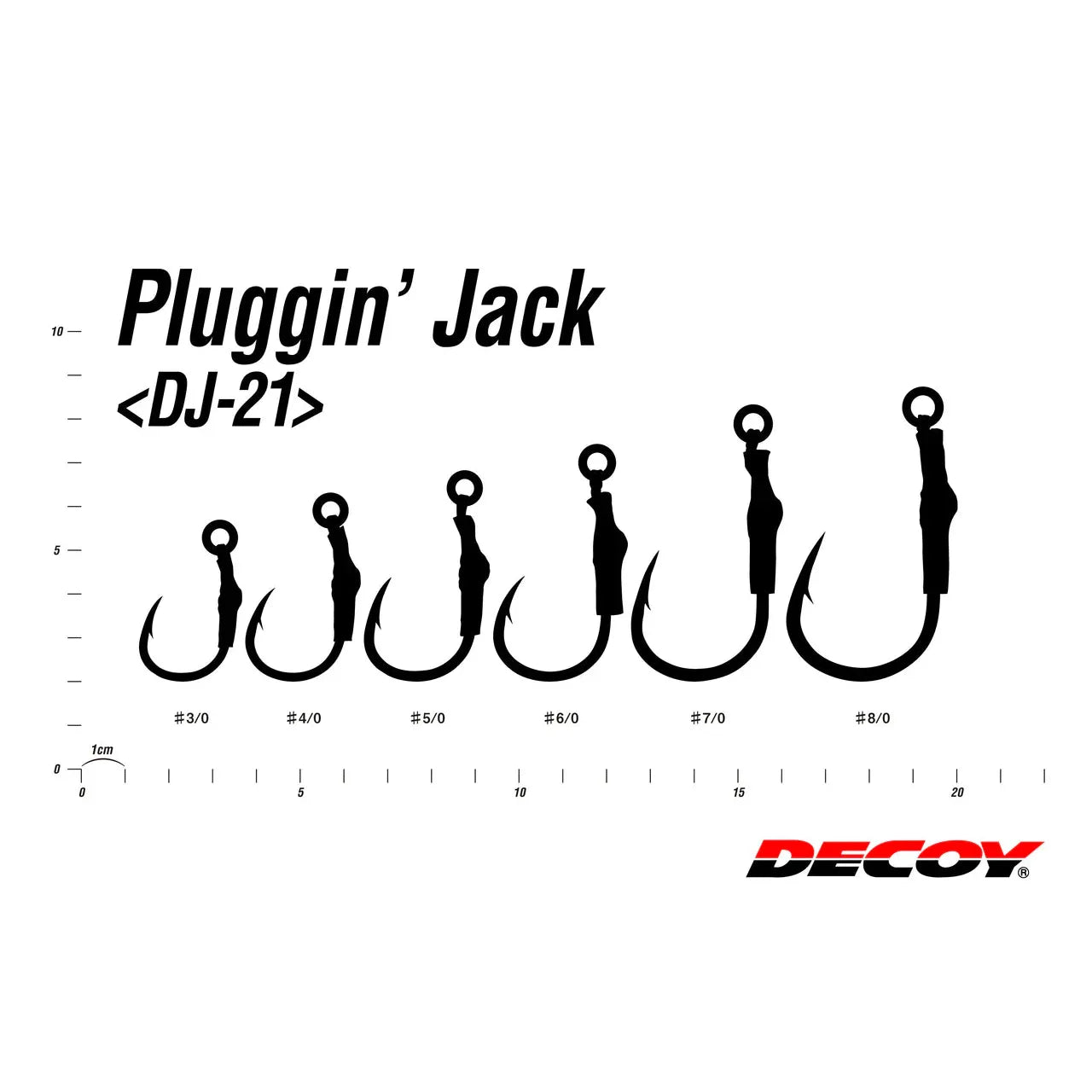 View of Decoy DJ-21 Pluggin Jack Hook available at EZOKO Fishing