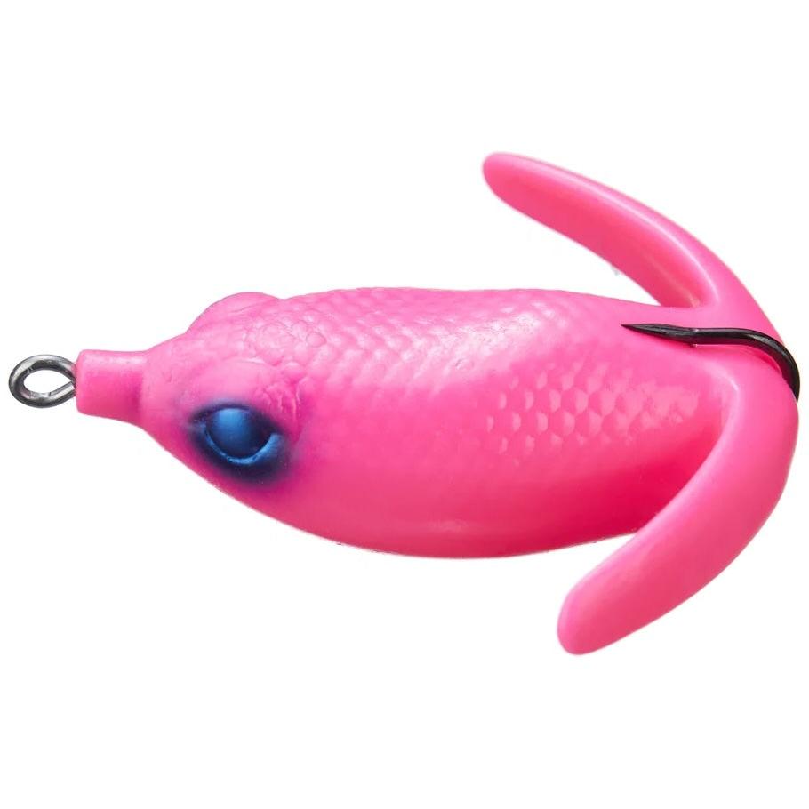 View of Topwaters Deps Basirisky Soft Belly Frog Bubble Gum Pink available at EZOKO Fishing