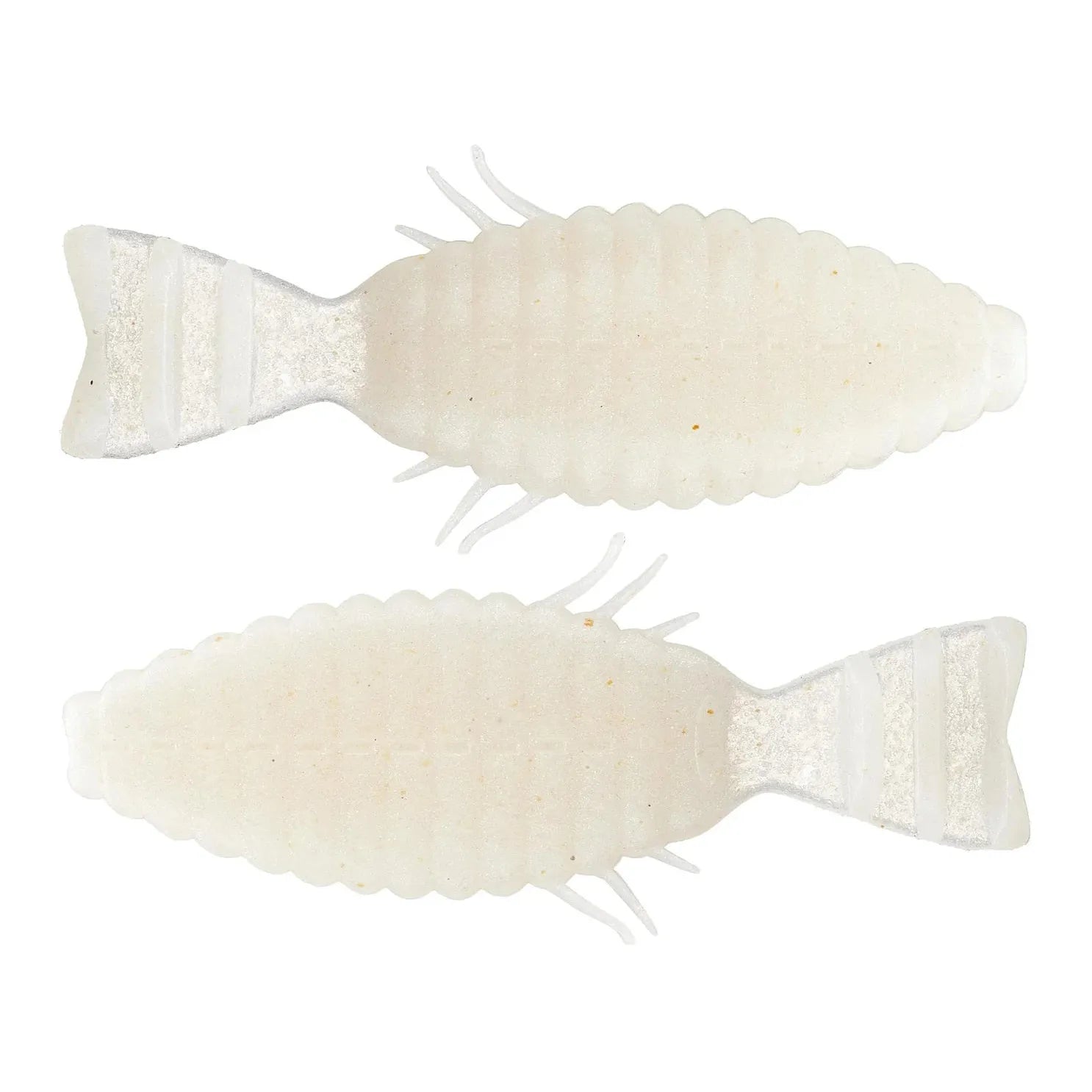 View of Softbaits Deps Bull Flat Creature Bait 3" Pearl White available at EZOKO Fishing