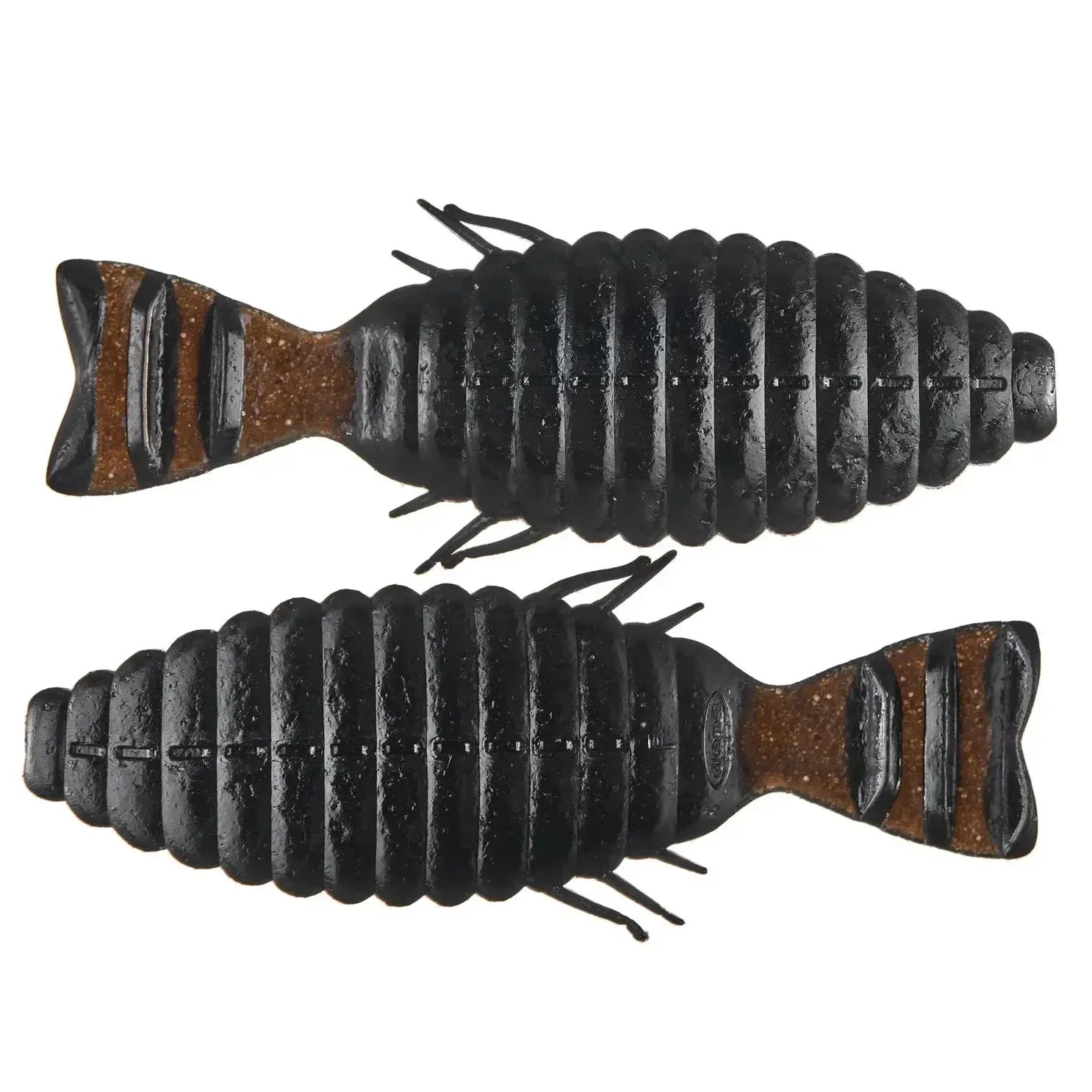 View of Softbaits Deps Bull Flat Creature Bait 4.8" Black available at EZOKO Fishing