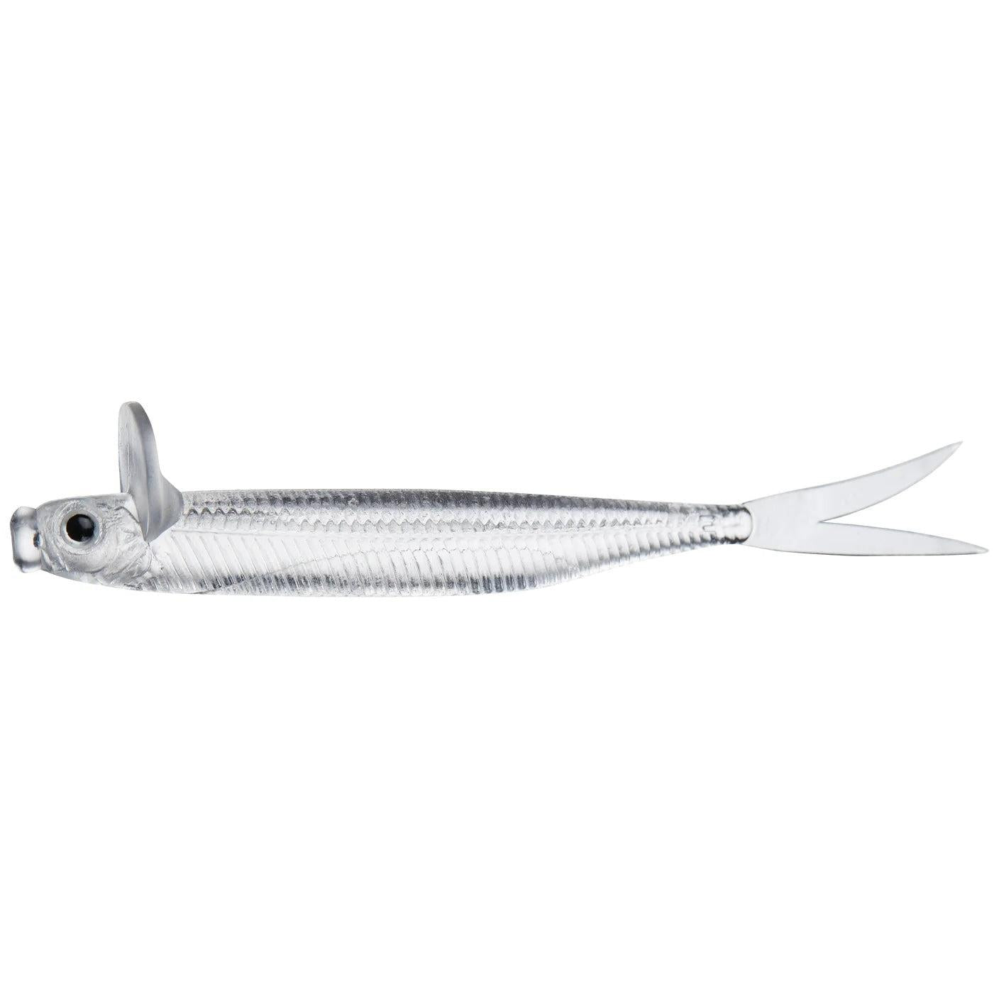 View of Softbaits Deps Frilled Shad Swimbait 4.7" Clear available at EZOKO Fishing