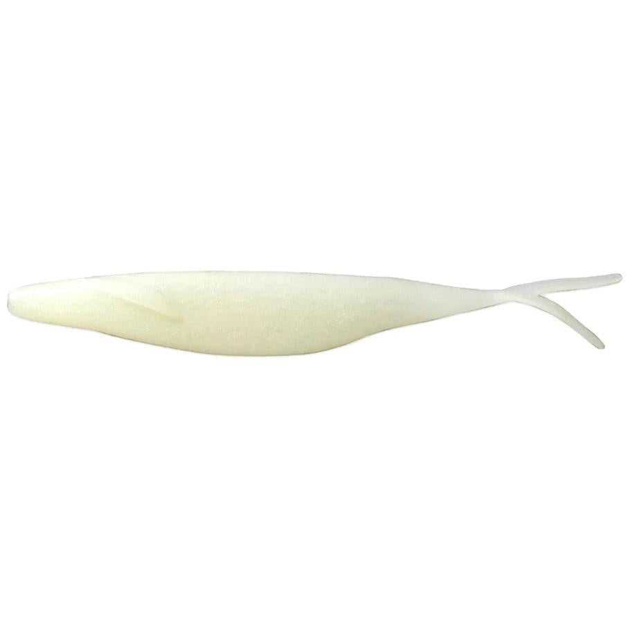 View of Softbaits Deps Sakamata Shad Soft Jerkbait 7" Pearl White available at EZOKO Fishing