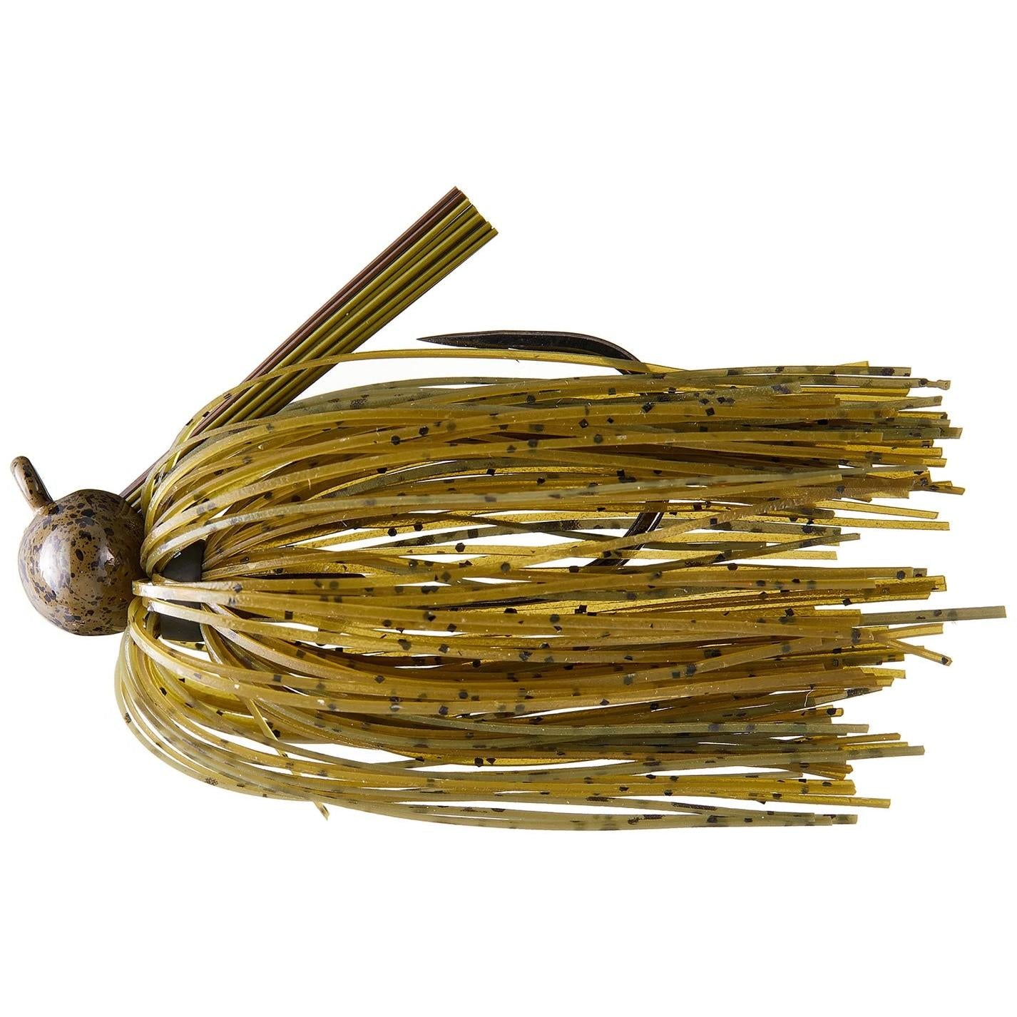 View of Football Jigs Dirty Jigs Tackle Tour Level Skirted Football Jig 3/4oz Green Pumpkin available at EZOKO Fishing