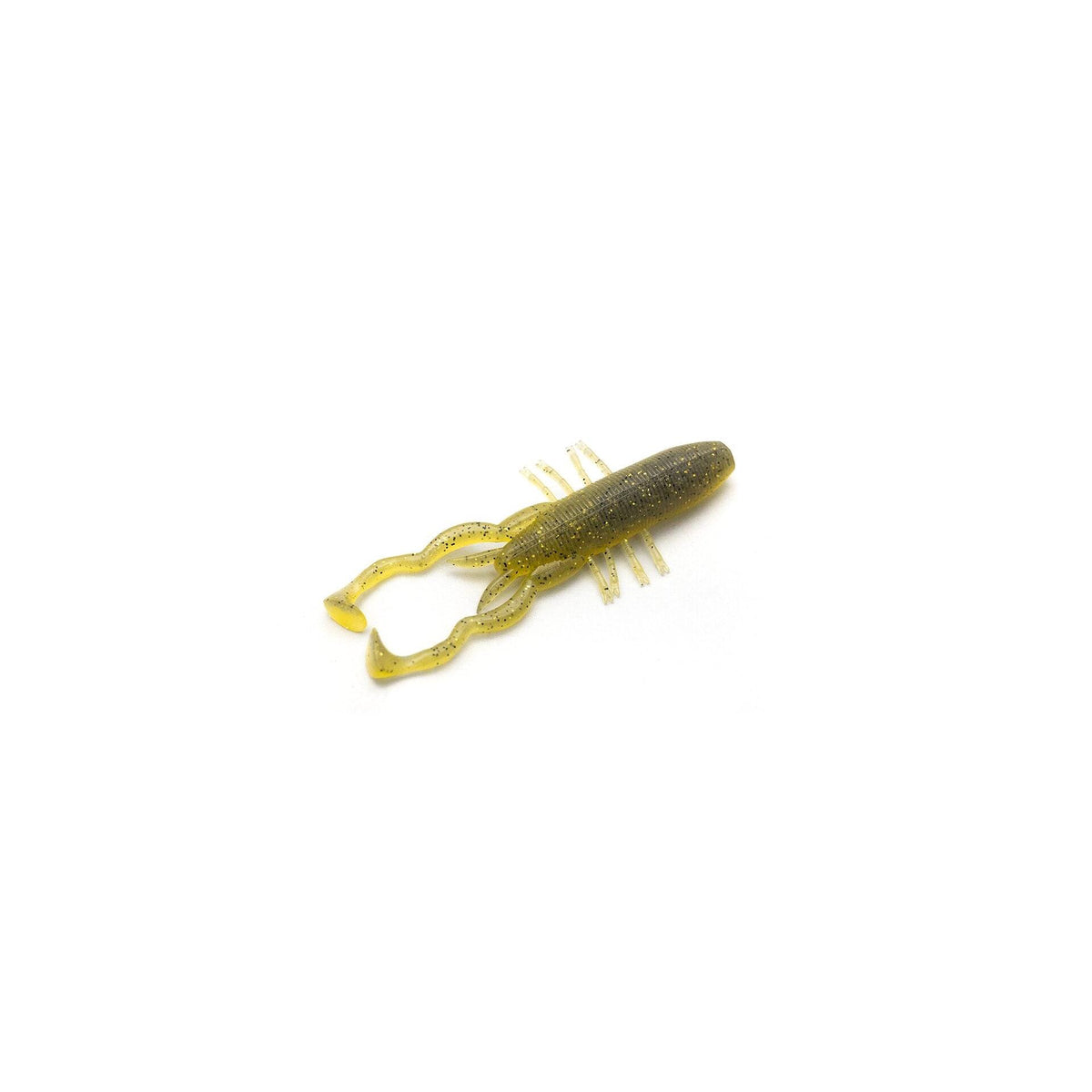 View of DRT DC Shrimp 3.0" SmokeMustard available at EZOKO Pike and Musky Shop