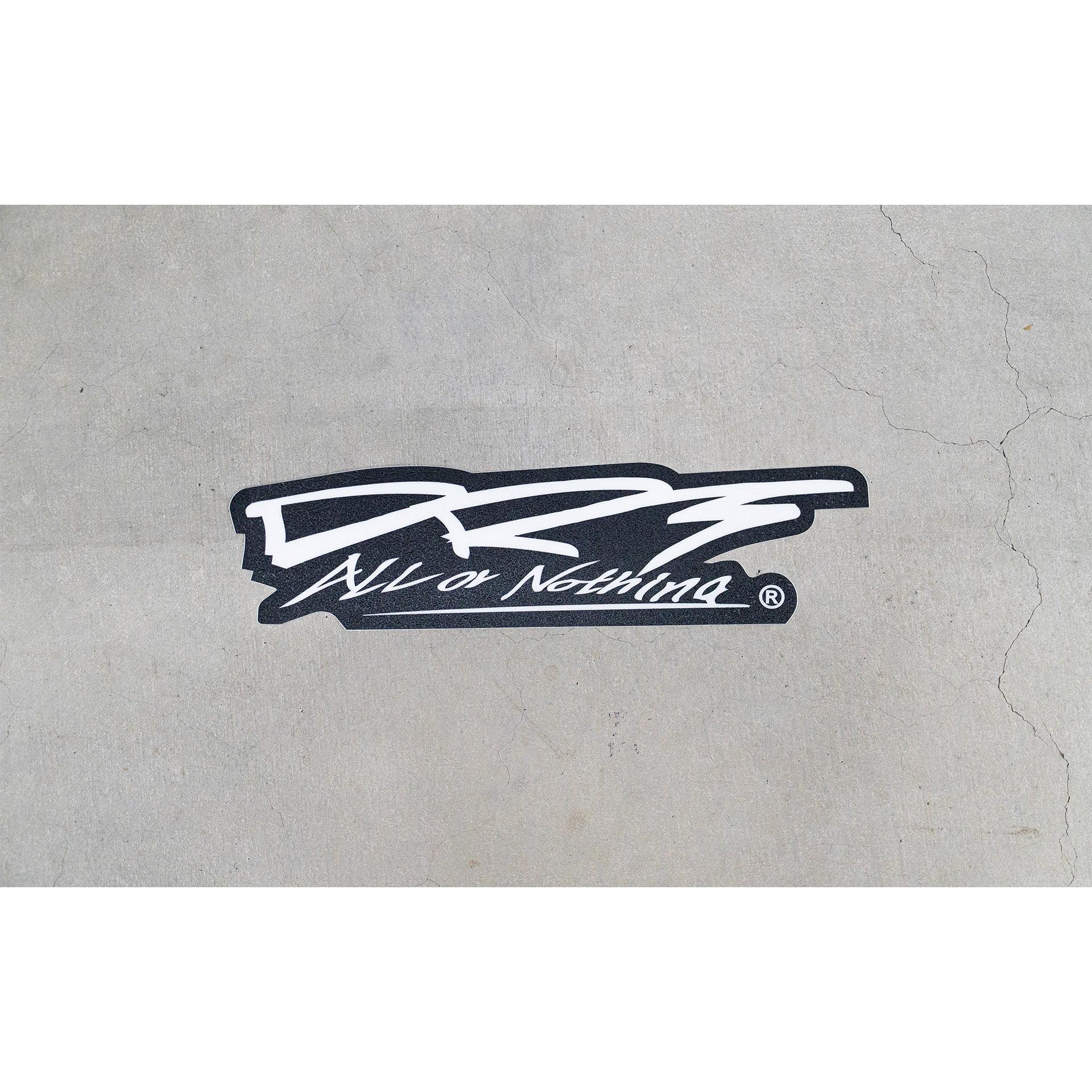 View of DRT inc. All or Nothing Boat Carpet Sticker available at EZOKO Fishing
