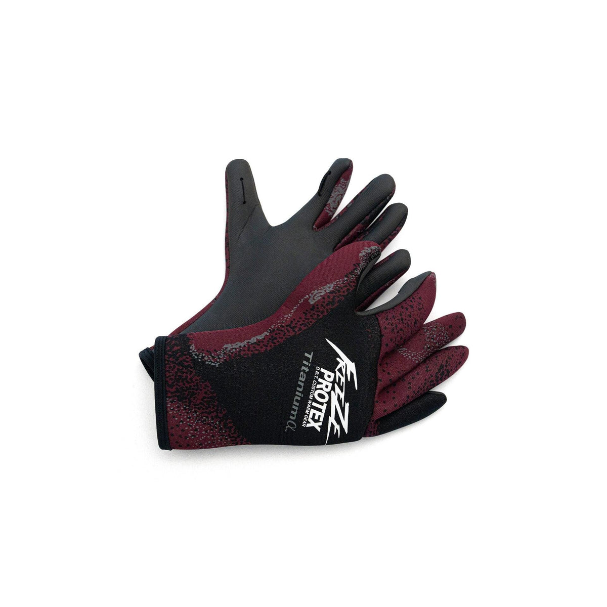 View of DRT inc. FREEZE PROTEX Neoplane Glove Gen2 Gray / Burgundy S available at EZOKO Fishing