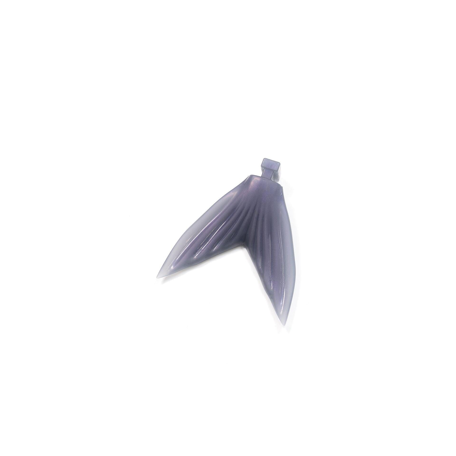 View of DRT Klash Gosht Variable Tail Extra Tail Mist Purple available at EZOKO Pike and Musky Shop