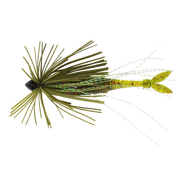 View of DUO Realis Small Rubber Jig 1/16 oz Watermelon available at EZOKO Pike and Musky Shop