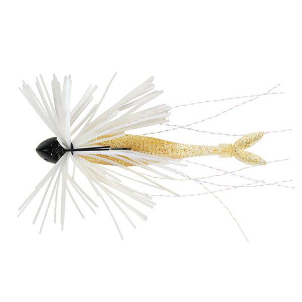 View of DUO Realis Small Rubber Jig 1/5 oz Purly Shrimp available at EZOKO Pike and Musky Shop