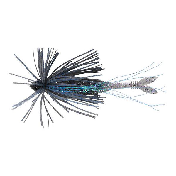 View of DUO Realis Small Rubber Jig 1/16 oz Blue Smoke available at EZOKO Fishing