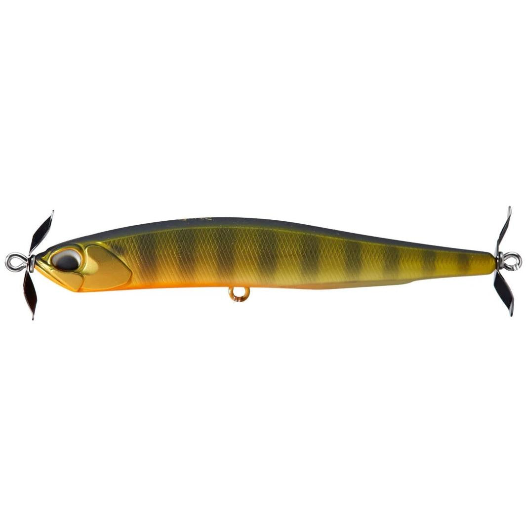 View of DUO Realis Spinbait 70 Gold Perch available at EZOKO Fishing