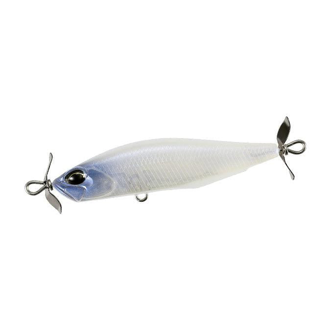View of DUO Realis Spinbait 72 Alpha Ghost Pearl available at EZOKO Fishing