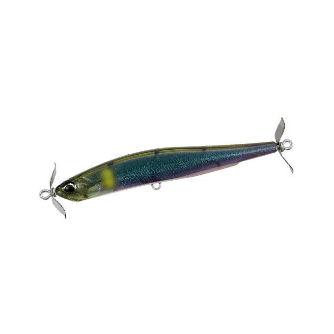 View of DUO Realis Spinbait 80 BK Ayu available at EZOKO Fishing
