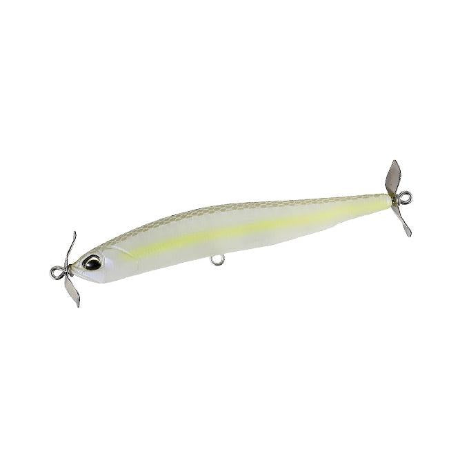 View of DUO Realis Spinbait 90 Chartreuse Shad available at EZOKO Fishing