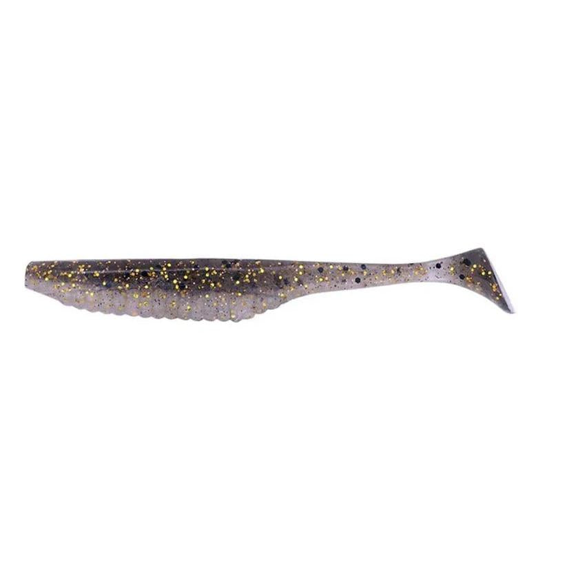 View of DUO Realis Versa Shad 4" Gold Flash Shad available at EZOKO Pike and Musky Shop