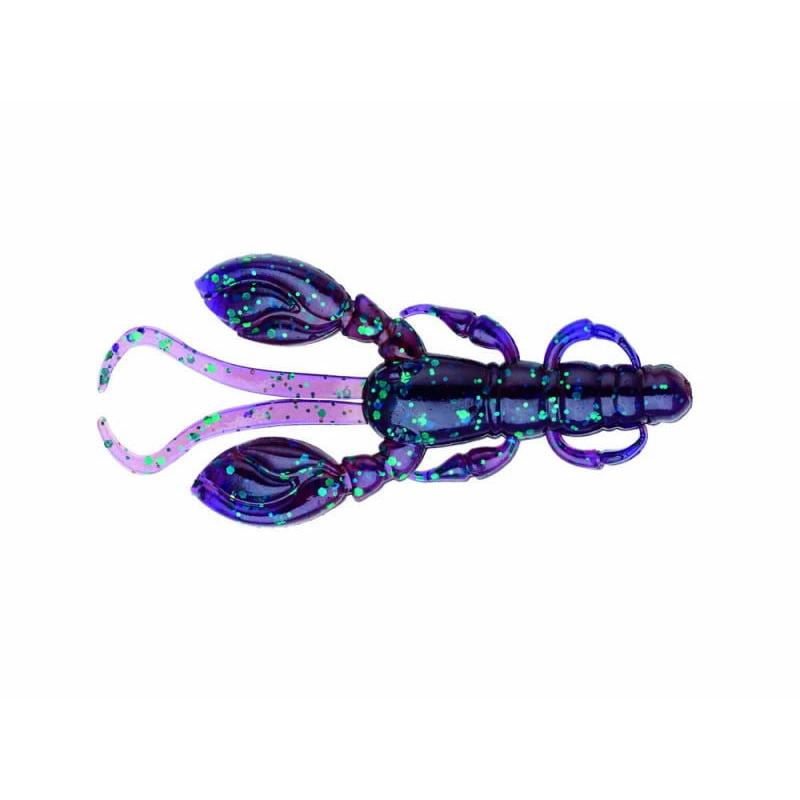 View of Craws Ecogear Rock Claw 2" MIWAKU Purple Camo available at EZOKO Fishing