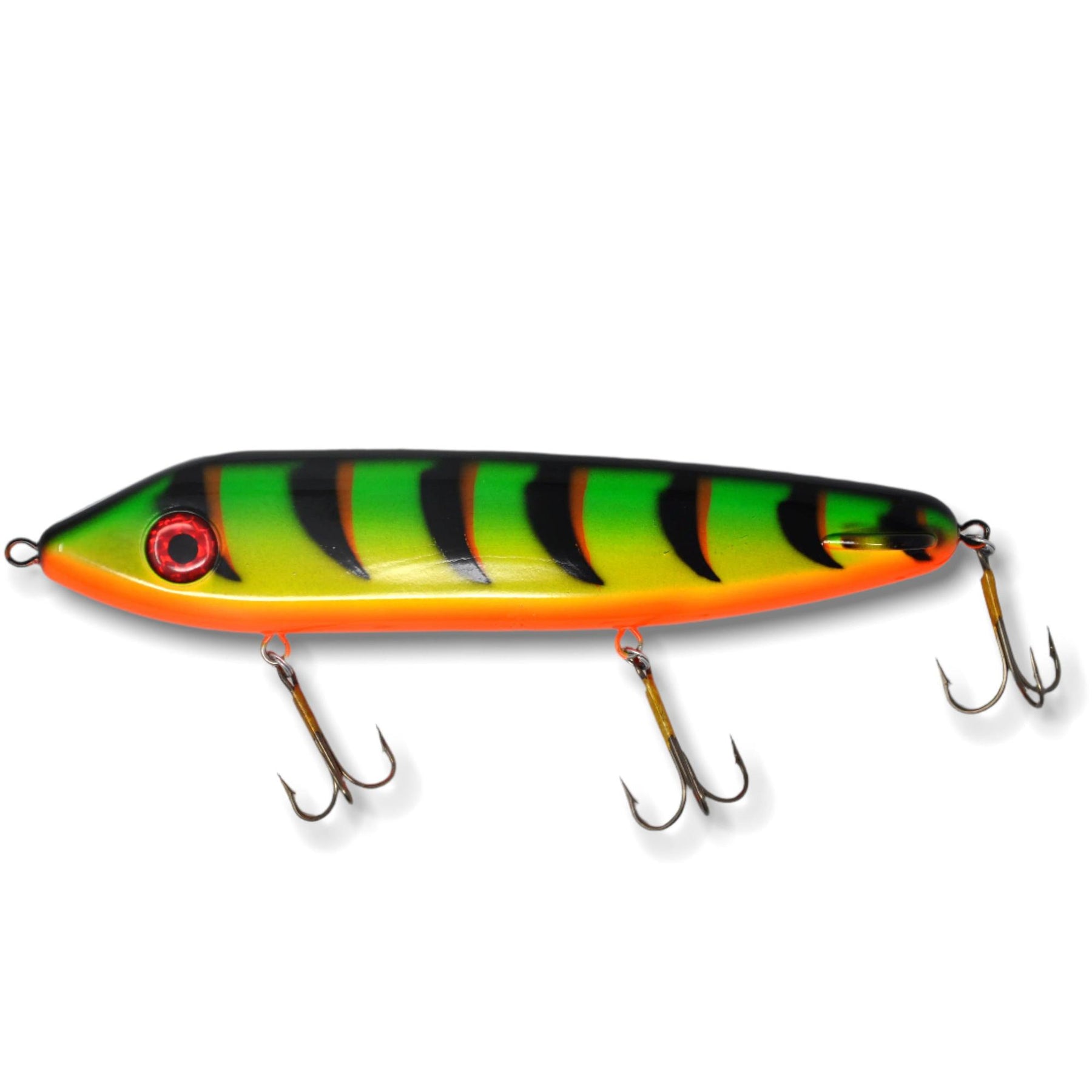 View of Jerk-Glide_Baits ERC Hell Hound 10'' Glide Bait available at EZOKO Pike and Musky Shop