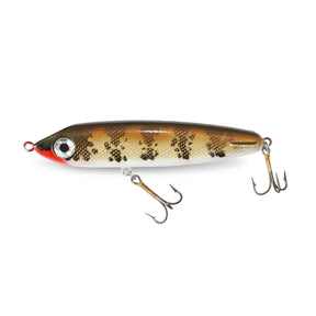 View of Jerk-Glide_Baits ERC Hell Hound 8'' Glide Bait Glitter Walleye available at EZOKO Pike and Musky Shop
