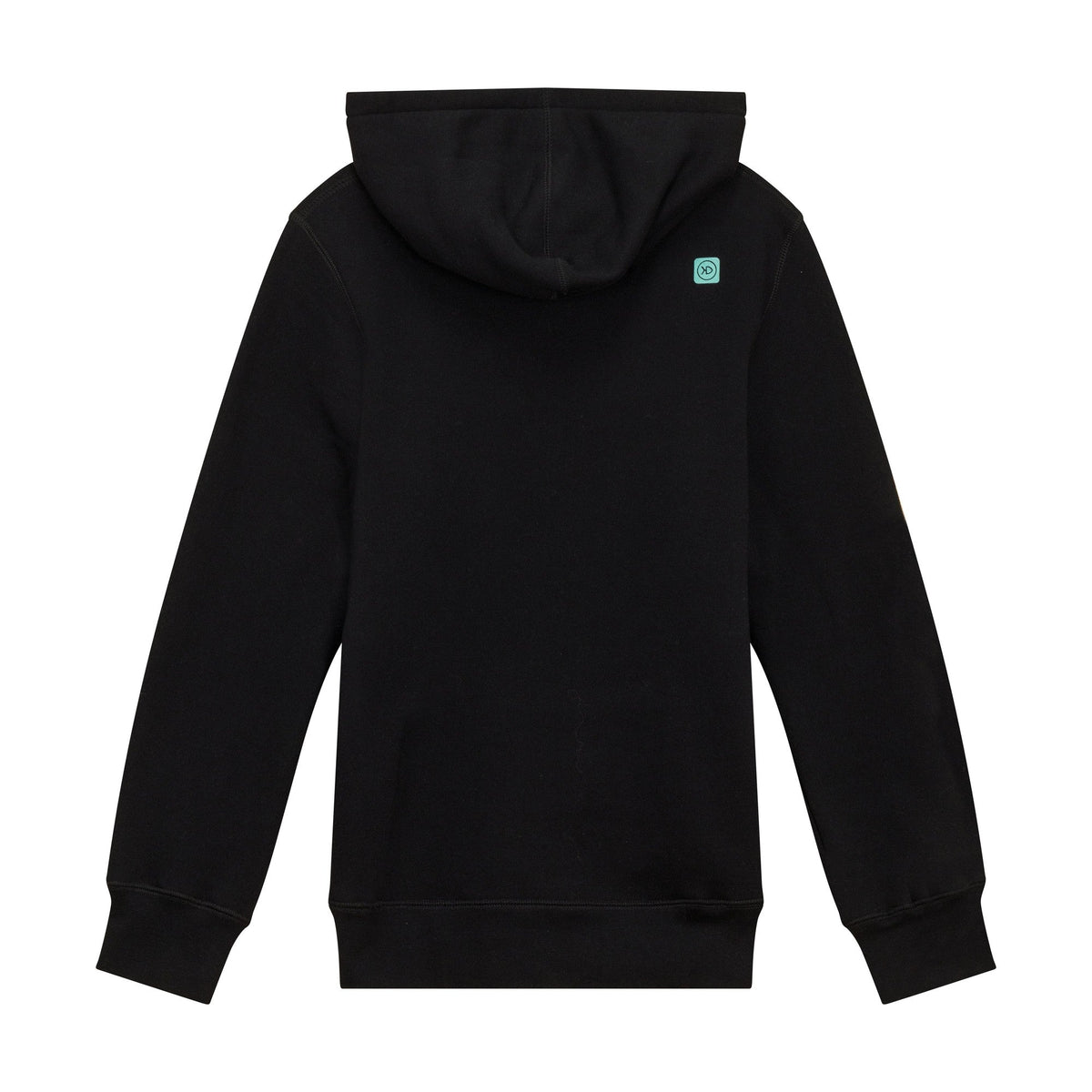 View of EZOKO Black Hoodie Dark Camo Logo available at EZOKO Pike and Musky Shop