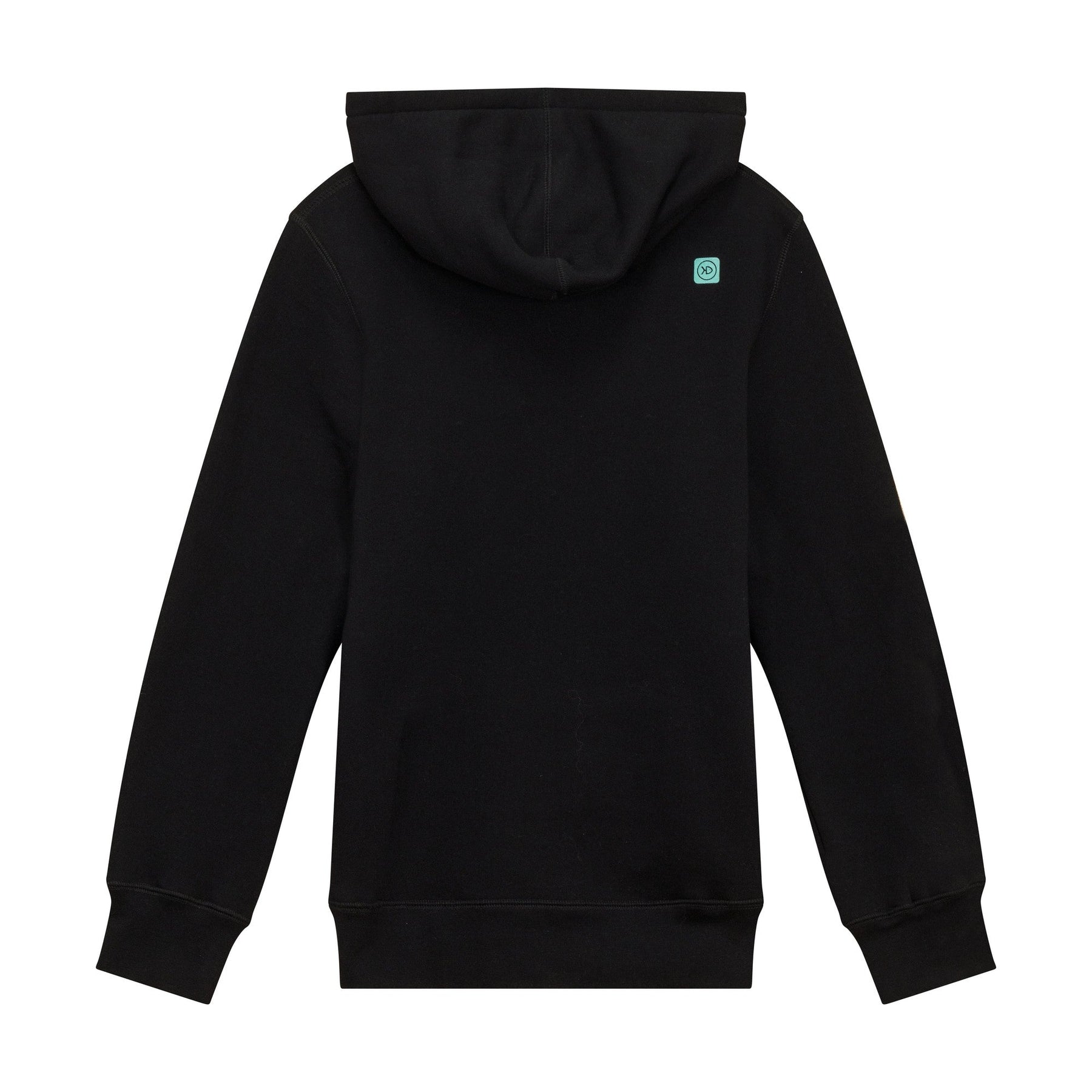 View of EZOKO Black Hoodie Dark Camo Logo available at EZOKO Pike and Musky Shop