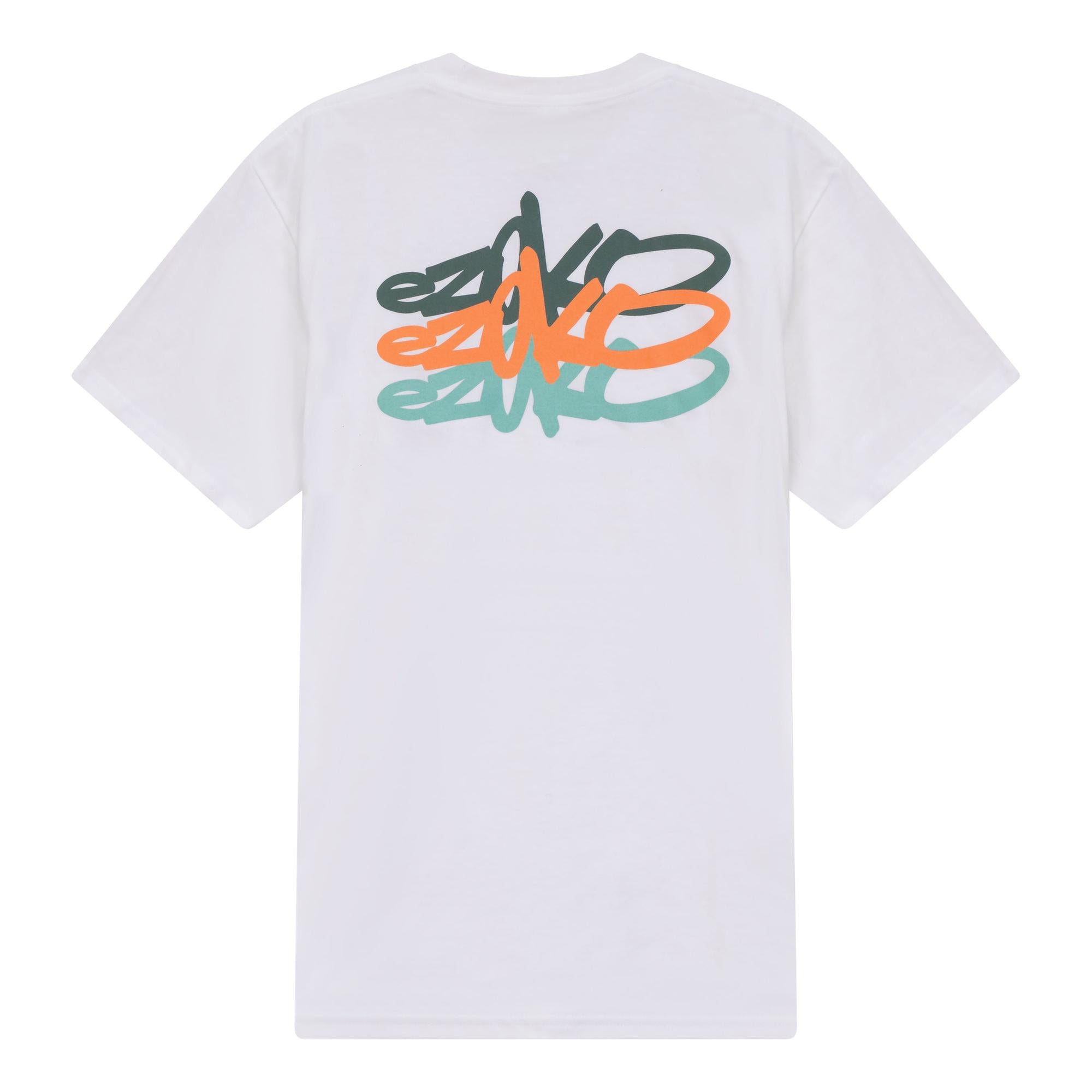 View of EZOKO Trilogy Graff T-Shirt White Small available at EZOKO Fishing