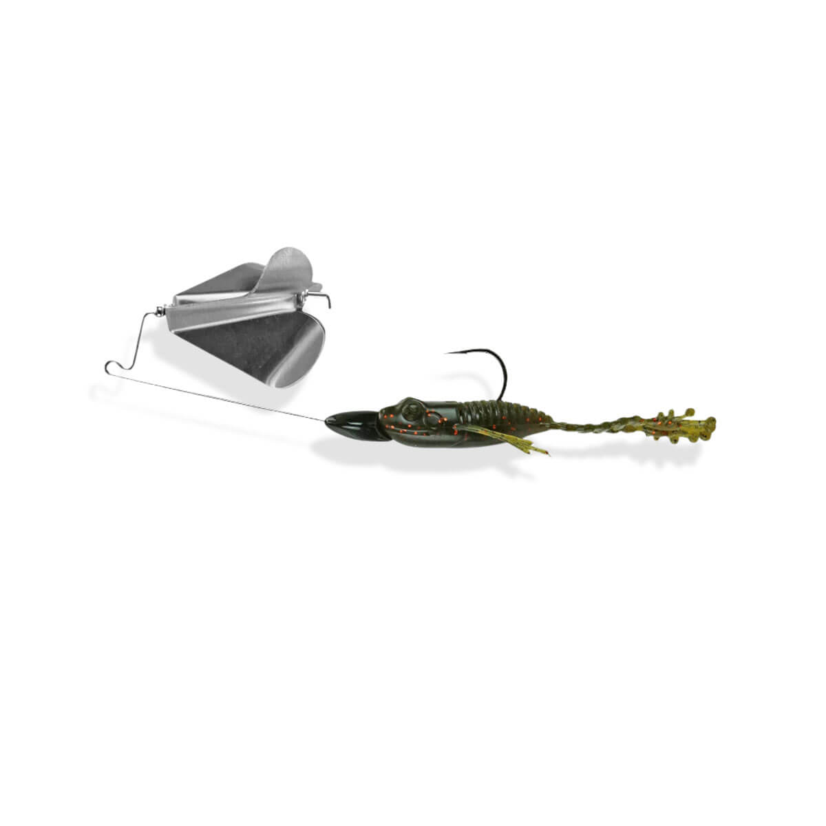 View of Top Waters FishLab Bio-Blade Buzzbait Green Pumpkin available at EZOKO Fishing