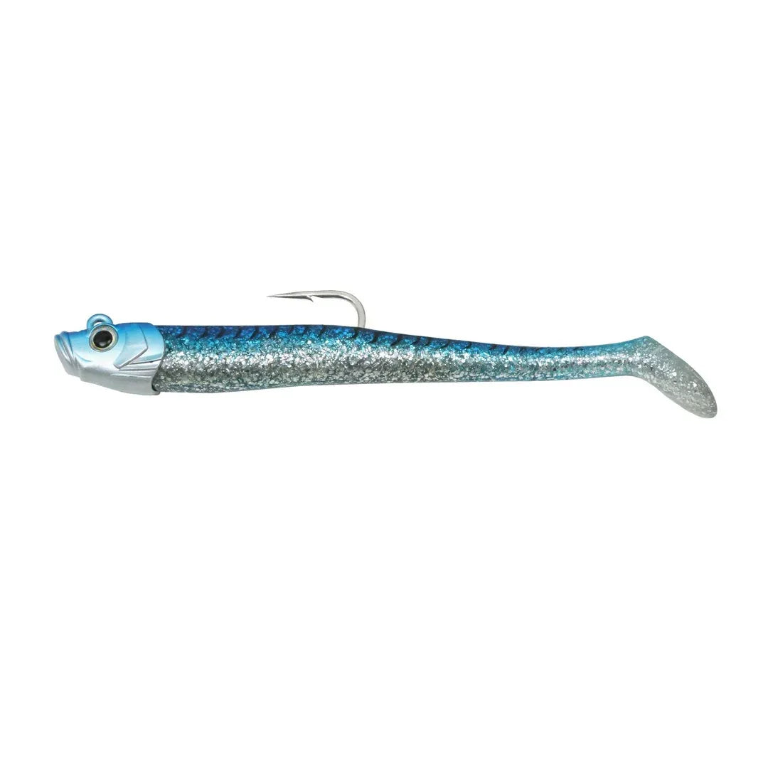 View of Swimbaits FishLab Mad Eel 5" Blue Mackerel available at EZOKO Fishing