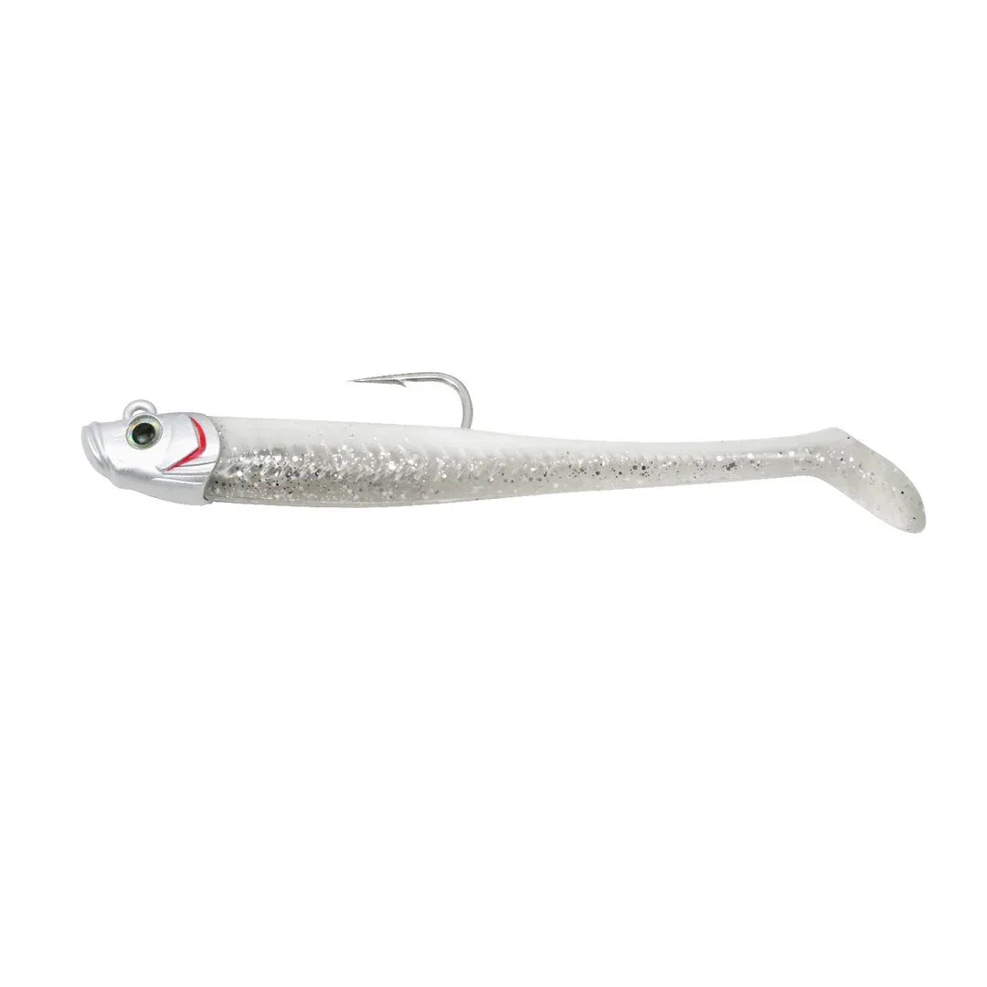 View of Swimbaits FishLab Mad Eel 5" Pearl White available at EZOKO Fishing