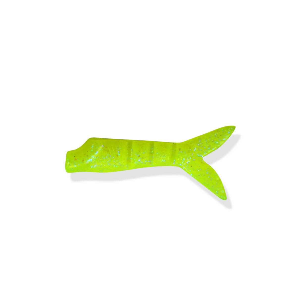 View of Lures Add-on FishLab Mimic Tail Trailer Chartreuse available at EZOKO Pike and Musky Shop