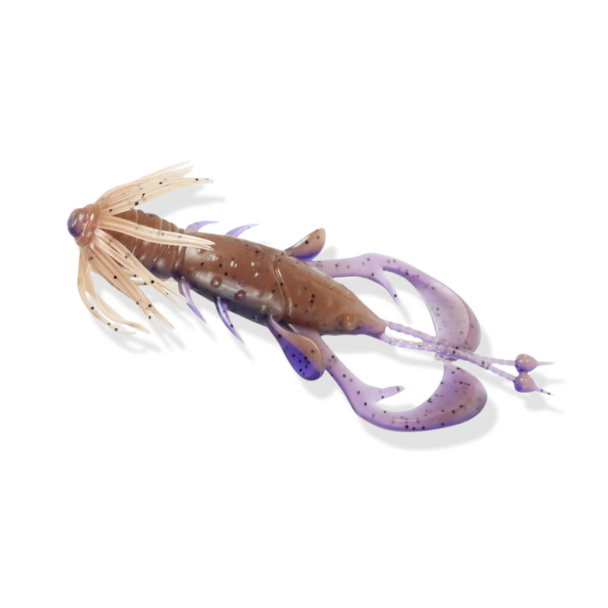 View of Softbaits FishLab Nature Series Creature Baits Series Kickin Craw 3.5" Peanut Butter Jelly available at EZOKO Pike and Musky Shop