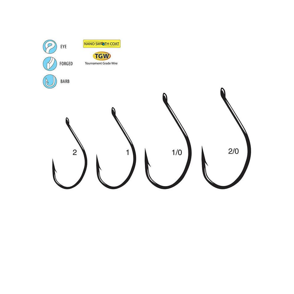 View of Hooks Gamakatsu Aaron Martens G-Finesse Drop Shot Hook 2 available at EZOKO Fishing