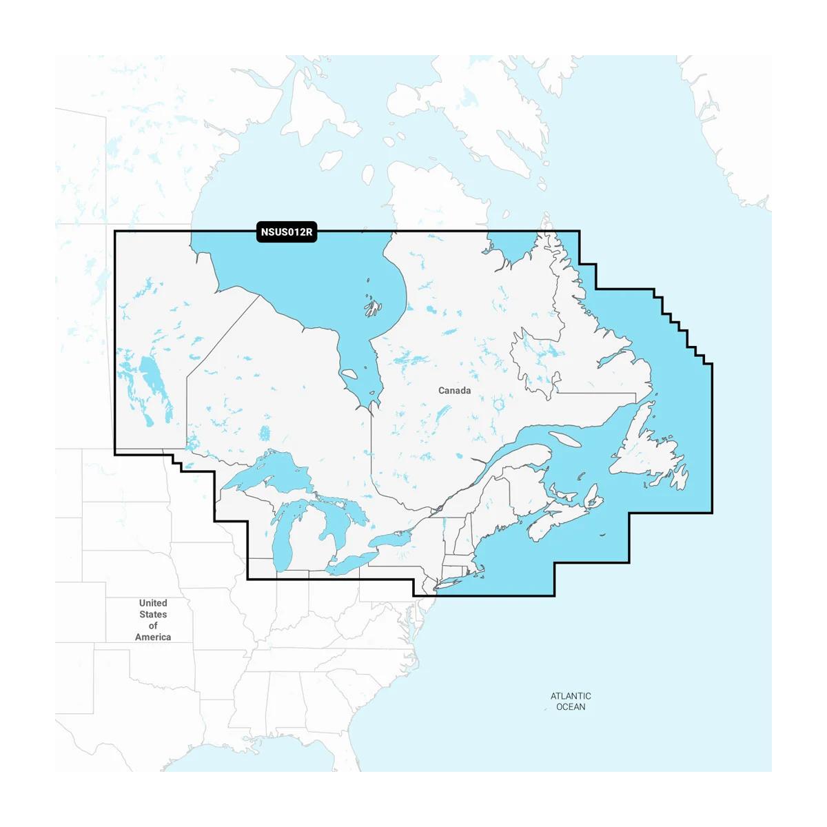 View of Mapping Garmin Navionics+ Canada, East & Great Lakes - Lakes, Rivers and Coastal Marine Charts available at EZOKO Fishing