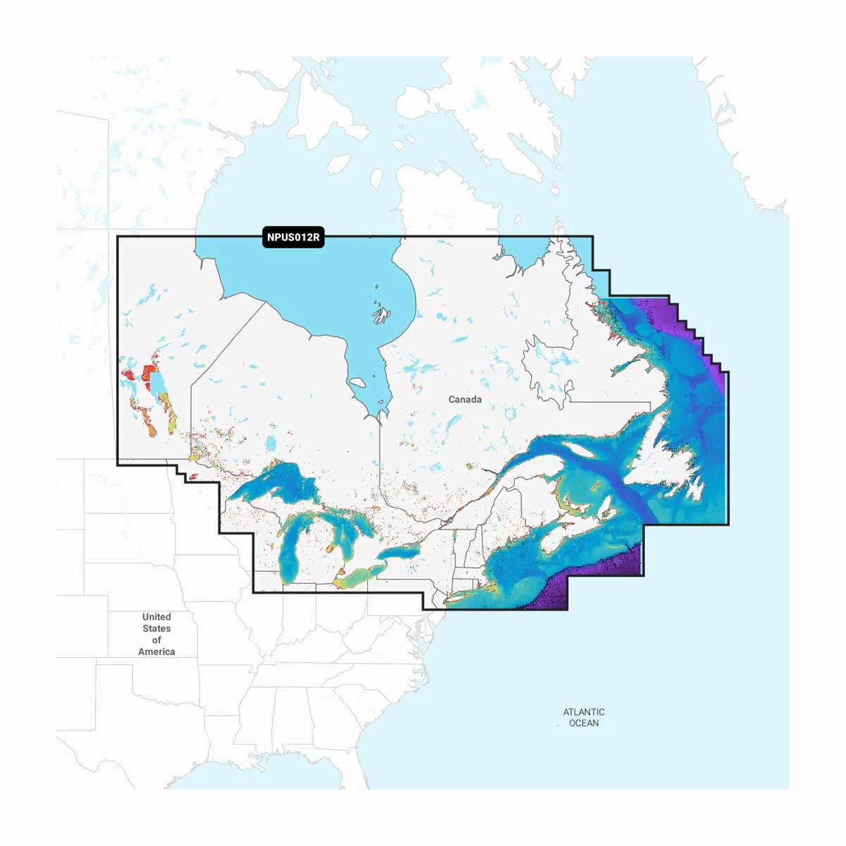 View of Mapping Garmin Navionics Vision+ Garmin Navionics Vision+ Canada, East & Great Lakes available at EZOKO Pike and Musky Shop