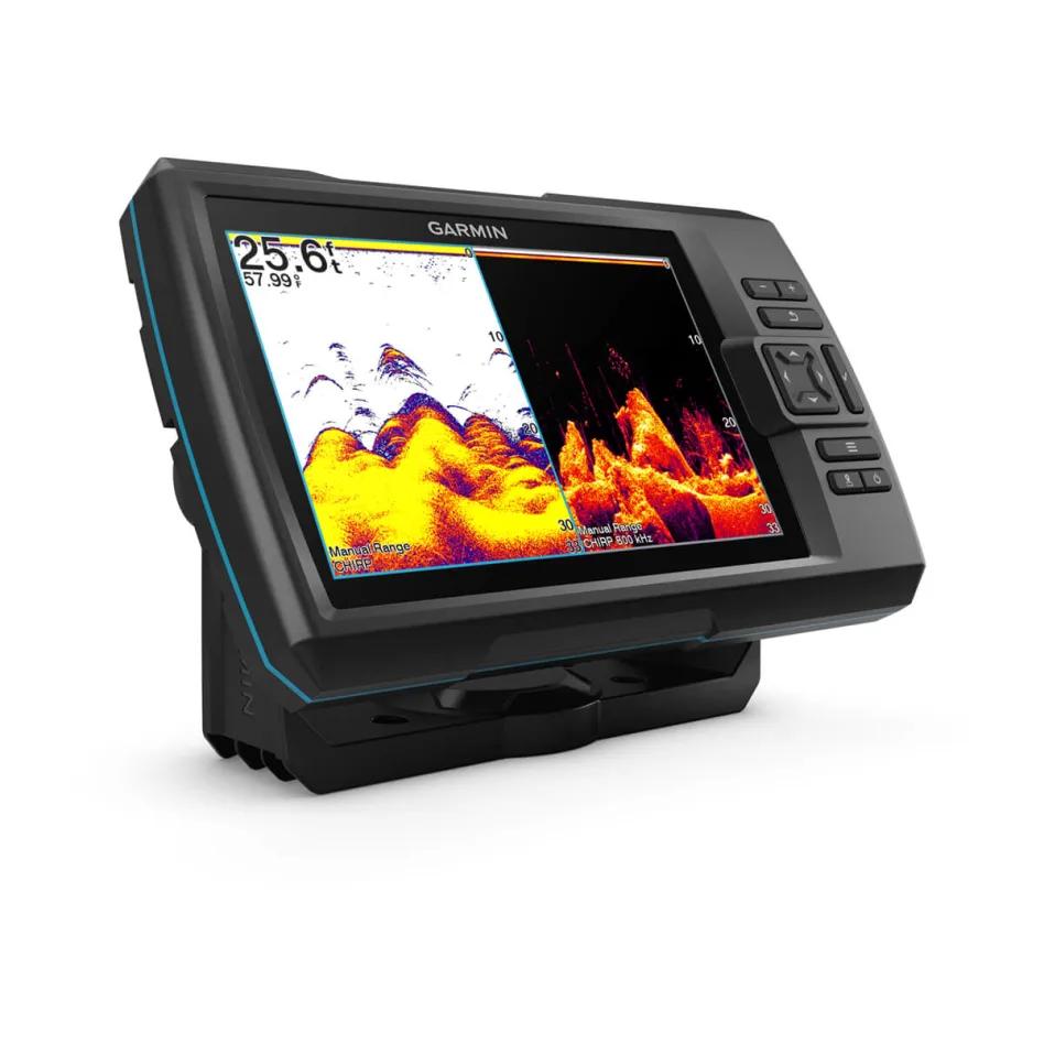 View of fish_finder Garmin Striker Vivid 7cv With GT20-TM Transducer available at EZOKO Pike and Musky Shop