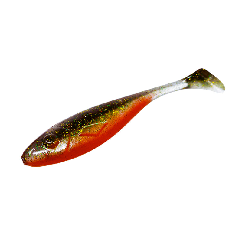 View of Swimbaits Gator Gum 12 (3pk) Swimbait Red Ghost available at EZOKO Pike and Musky Shop