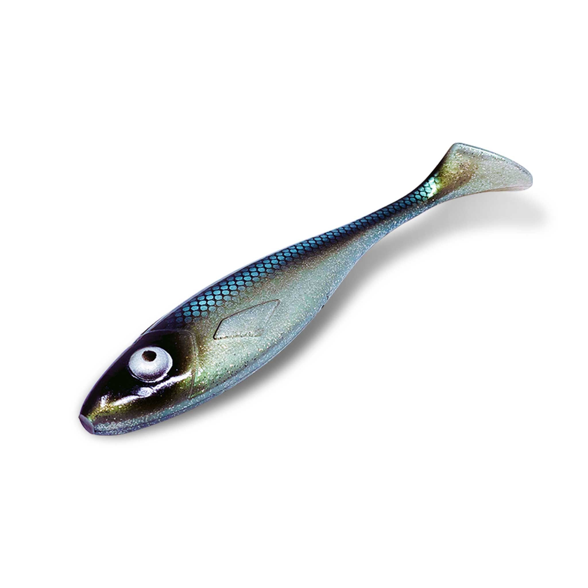 View of Swimbaits Gator Gum 27 Swimbait Green Whitefish available at EZOKO Fishing
