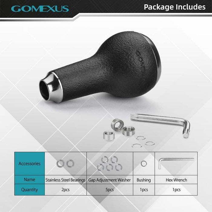 View of Rods-Reels-Accessories Gomexus TPE Reel Power Knob 27mm A27 27 mm available at EZOKO Pike and Musky Shop