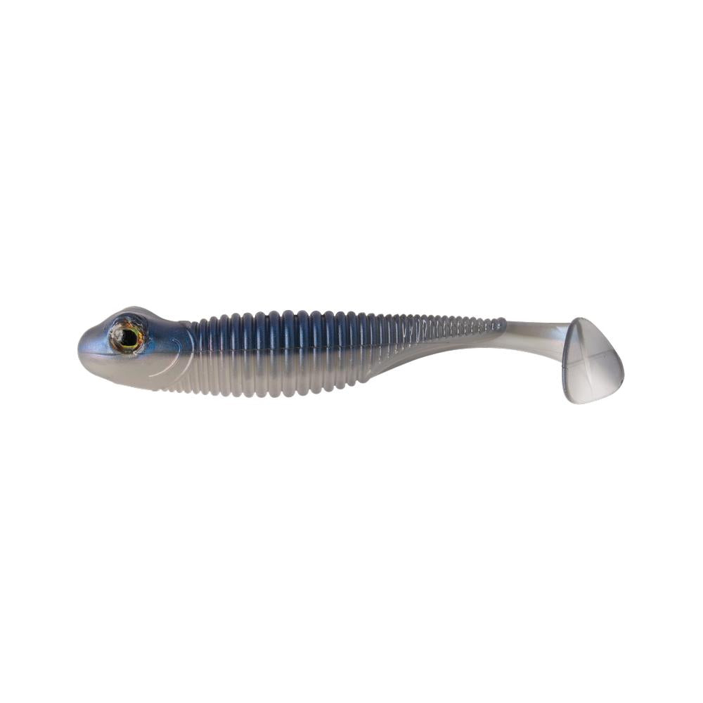 View of Great Lakes Finesse Dropkick Shad 2.75" Pro Blue Red Pearl available at EZOKO Fishing