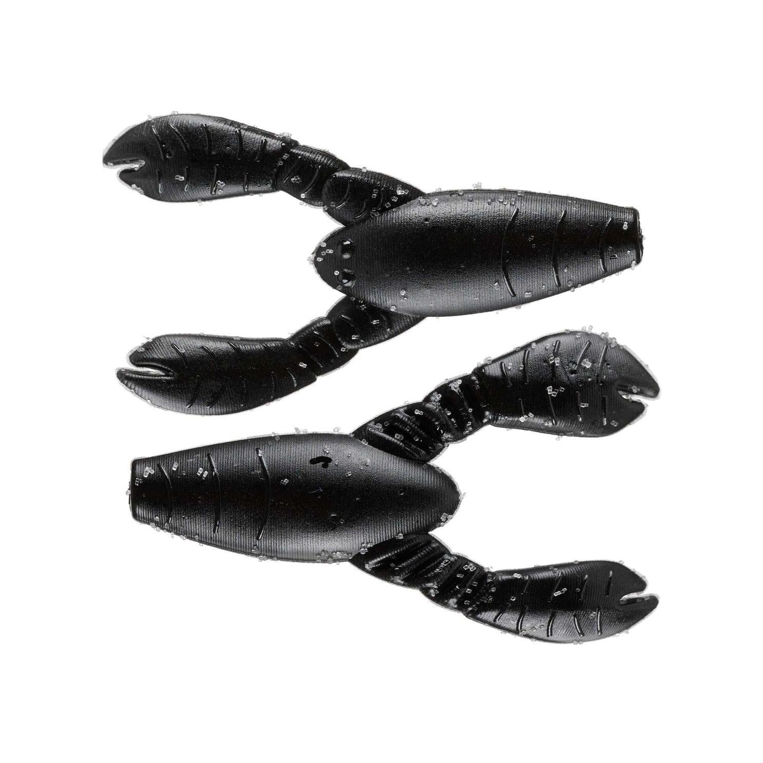 View of Great Lakes Finesse Snack Craw 2.1" Matte Black Float available at EZOKO Fishing