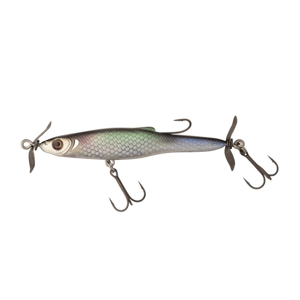 View of Great Lakes Finesse Stay-Pinned Spybait Ghost Shad available at EZOKO Fishing