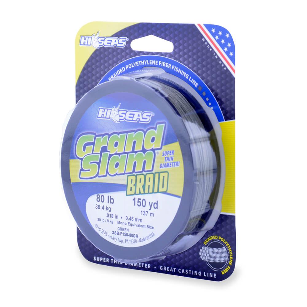 Hi-Seas Grand Slam Braid 80 lb 150 Yds Braids