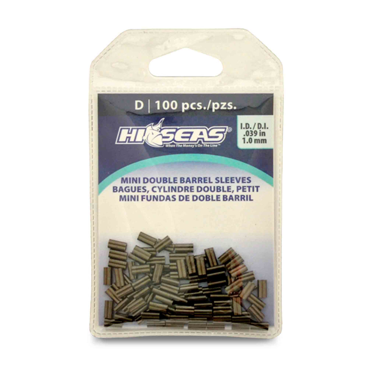 Hi-seas Mini Double Barrel Copper Sleeves D - 1.0mm I.D. Sleeves