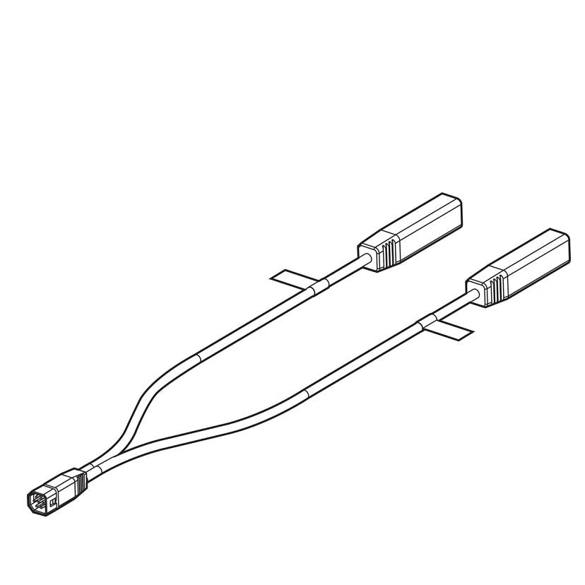 View of electronic_accessories Humminbird 9 M SILR Y - HELIX Side Imaging Left / Right Splitter Cable available at EZOKO Fishing