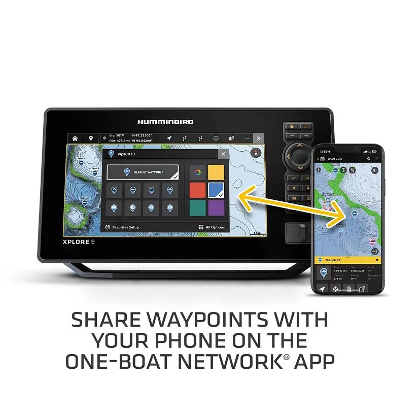 View of fish_finder Humminbird Ice Xplore +MEGA Live 2 Bundle available at EZOKO Fishing
