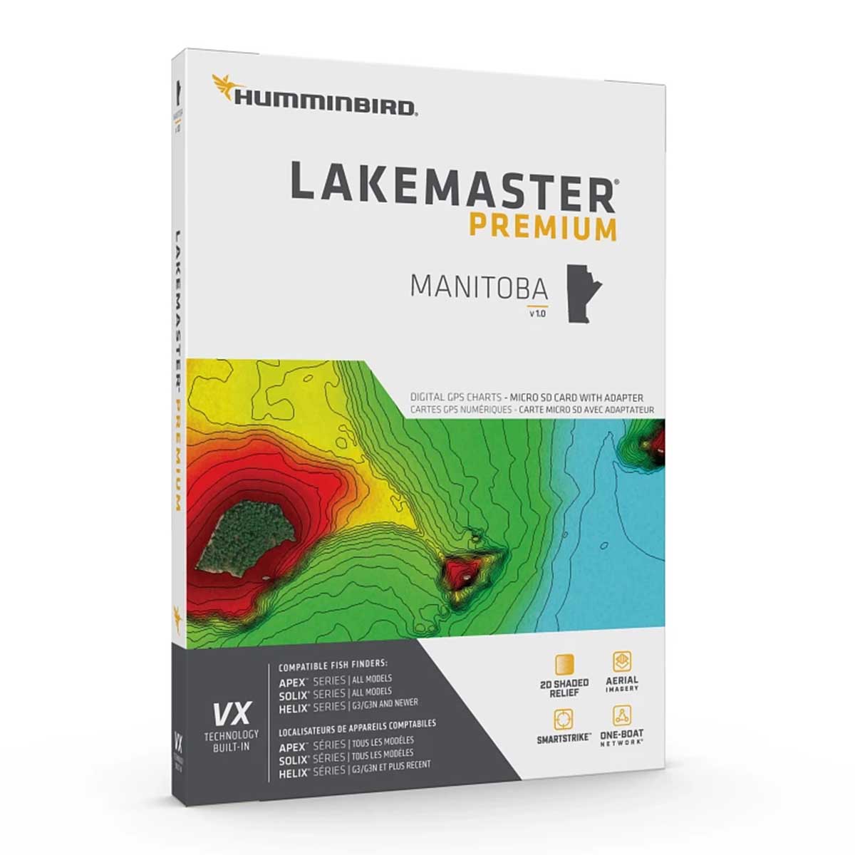View of electronic_accessories Humminbird Lakemaster Premium - Manitoba V1 available at EZOKO Pike and Musky Shop