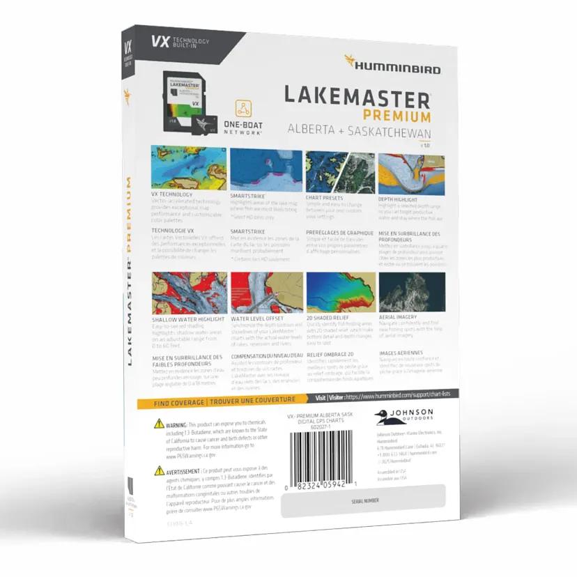 View of electronic_accessories Humminbird Lakemaster VX Premium Alberta Saskachewan V1 available at EZOKO Fishing